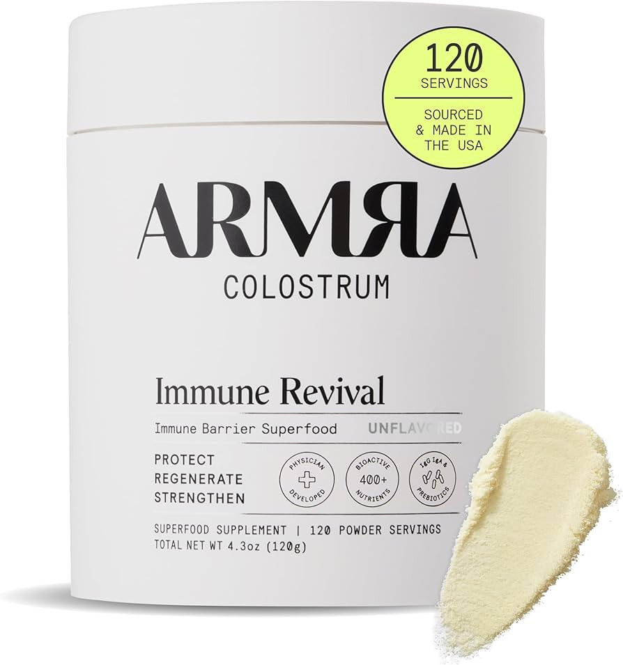 ARMRA Colostrum™ Premium Powder, Grass Fed, Gut Health Bloating Immunity Skin & Hair, Contains ... | Amazon (US)