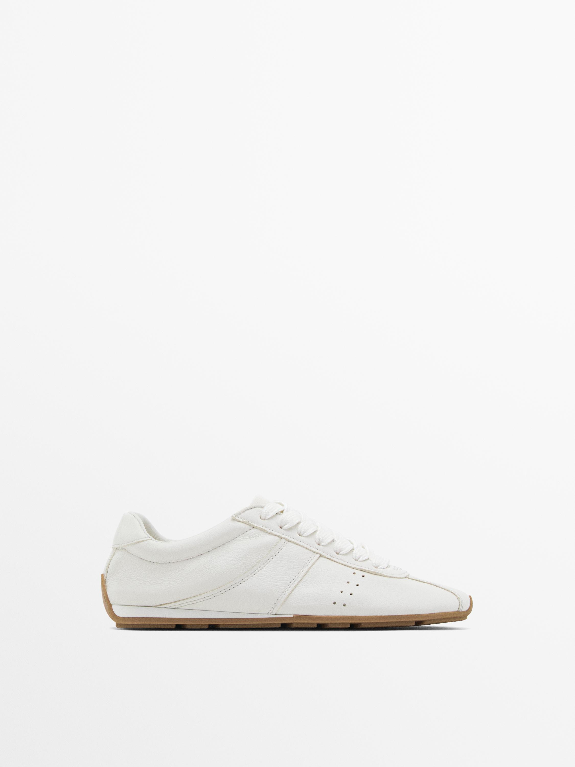 Soft trainers with flap detail | Massimo Dutti US