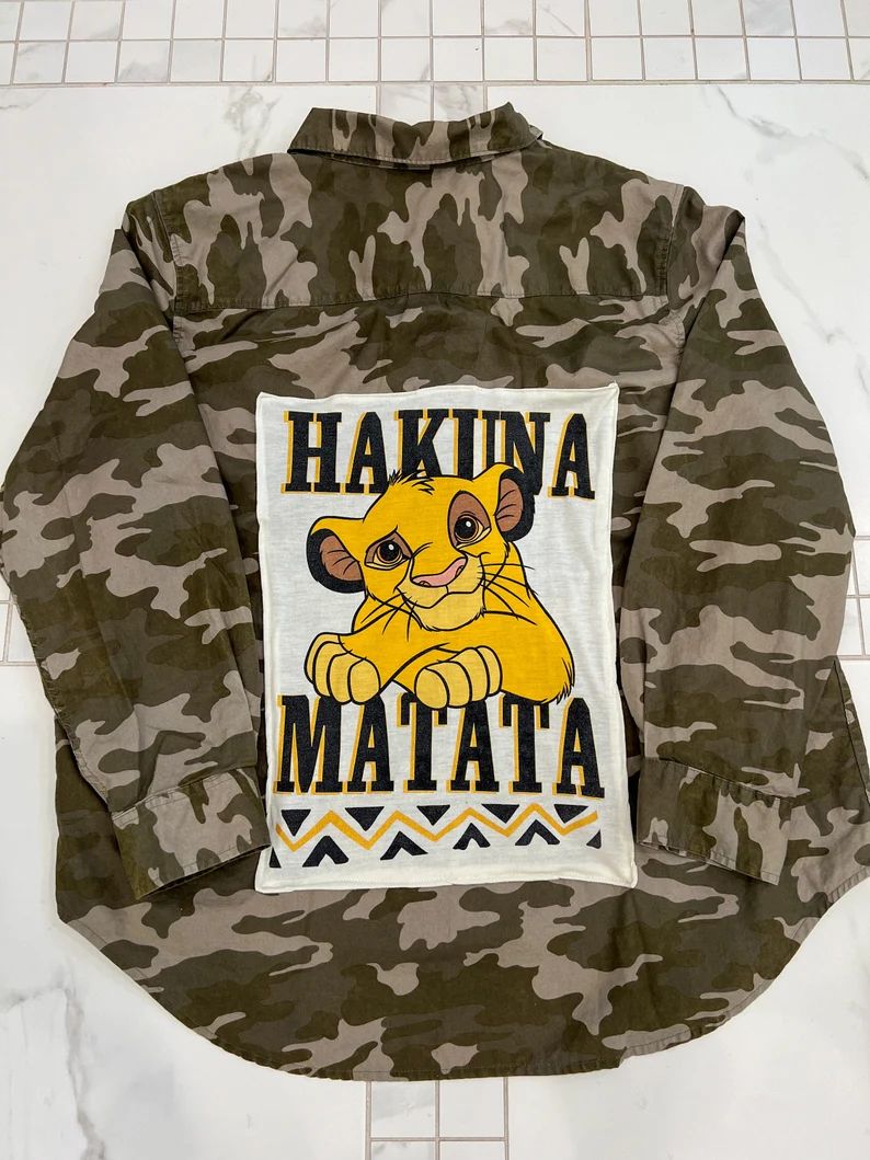 Lion King Long Sleeve Camo Shirt Disney Shirt Hakuna Matata - Etsy | Etsy (US)