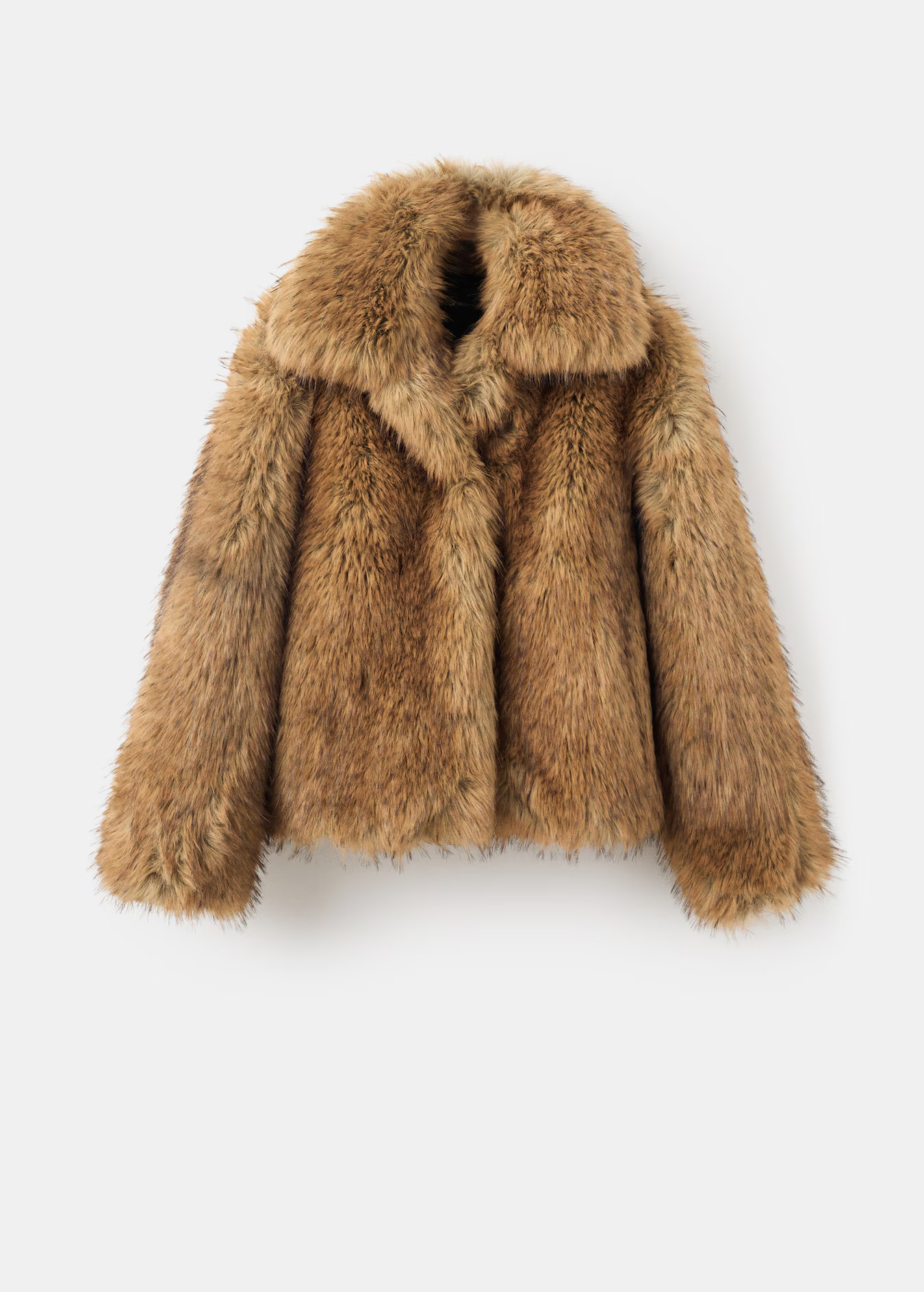 Faux-fur jacket with lapels | Mango (US/MX/AU)