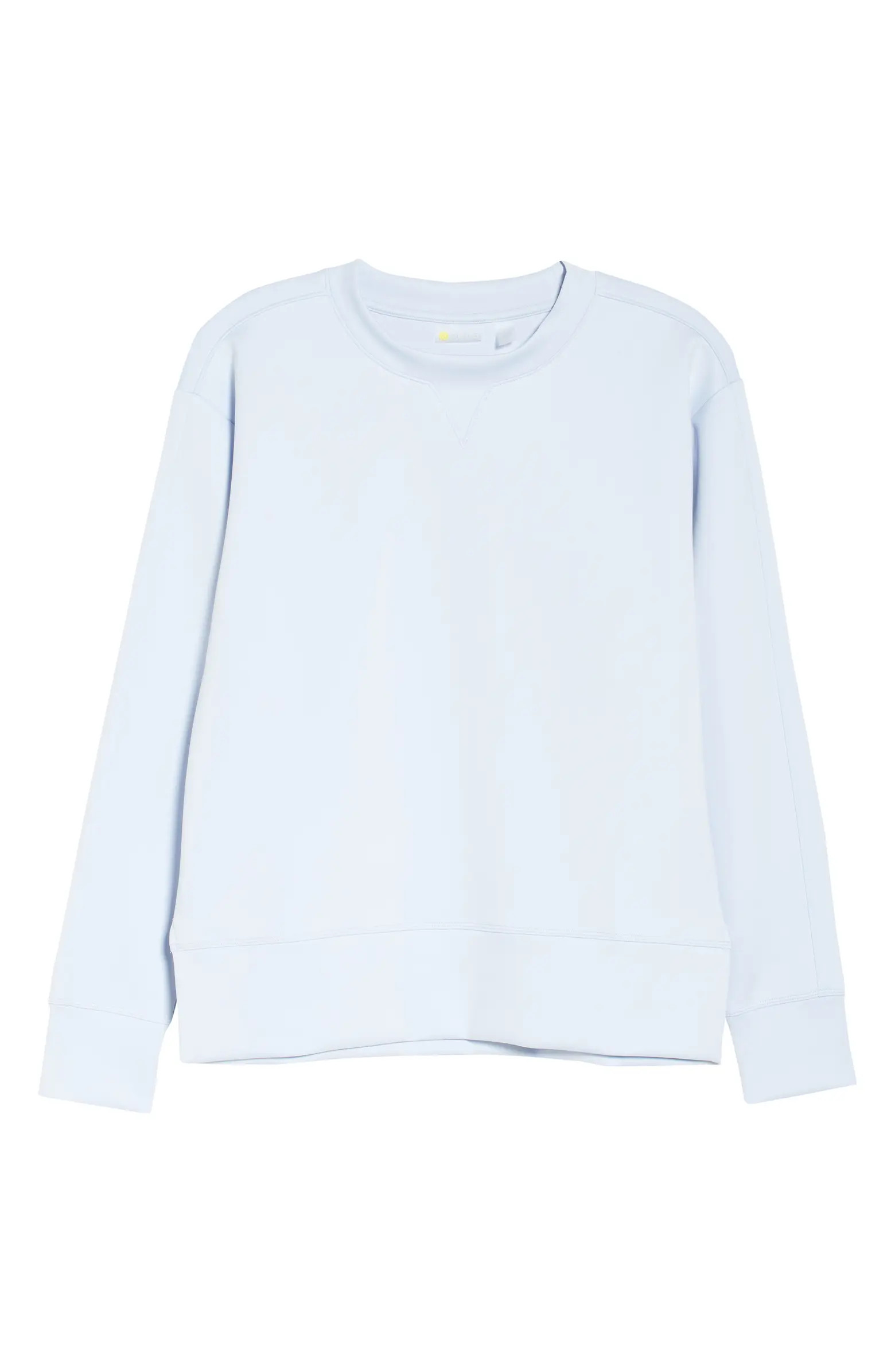 Zella Jemma Sleek Tricot Crewneck Sweatshirt | Nordstrom | Nordstrom