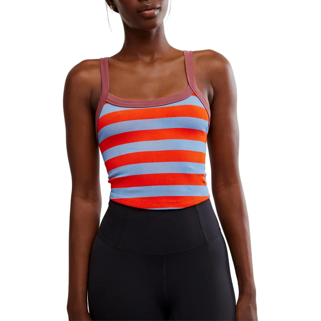 Free People FP Movement All Clear Stripe Camisole in Scarlett at Nordstrom, Size X-Small | Nordstrom