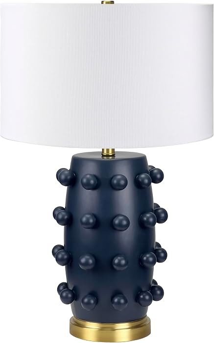 Henn&Hart 25.5'' Modern 1-Light Ceramic Table Lamp with Spherical Orbs on Lamp Body with White Fa... | Amazon (US)