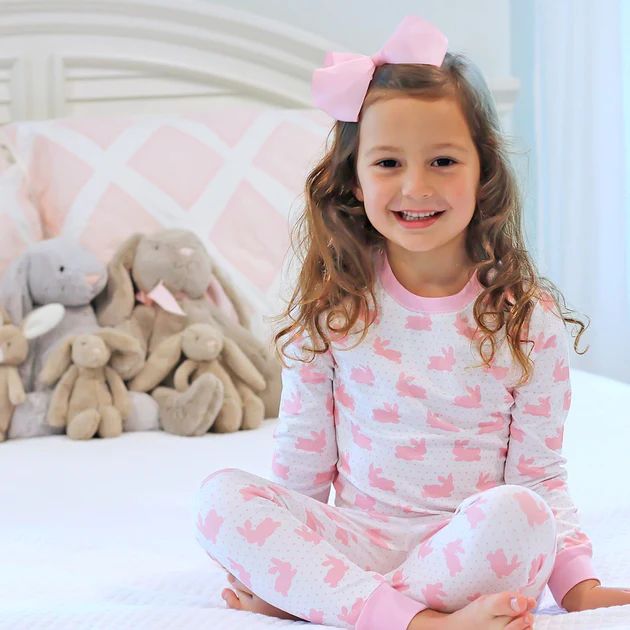 Pink Bunny Dreams Knit Loungewear | Classic Whimsy
