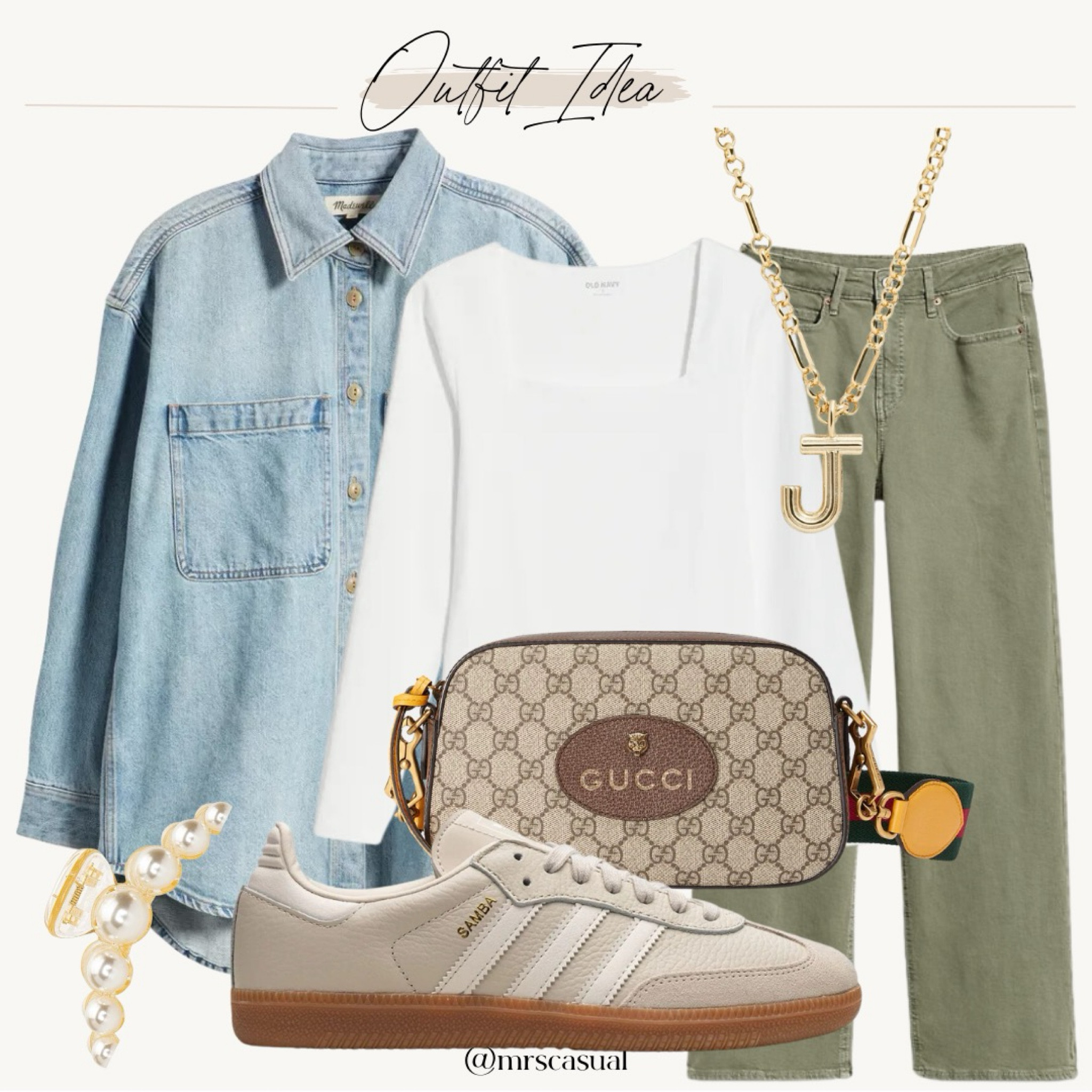 Gucci sneakers outfit ideas for girls on