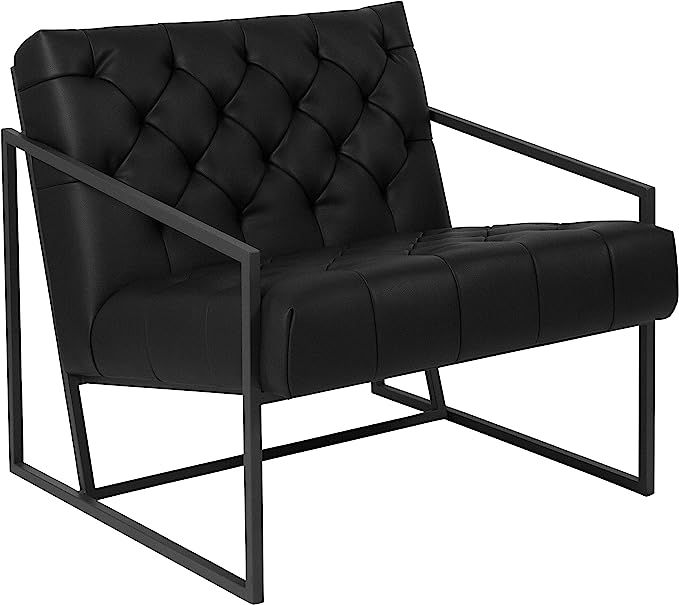 Flash Furniture HERCULES Madison Series Black Leather Tufted Lounge Chair | Amazon (US)