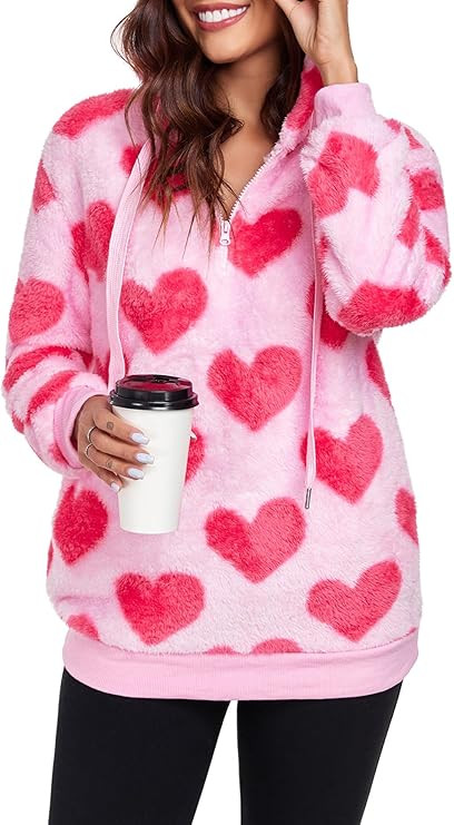 American Trends Oversized Sweatshirts for Women Athletic Womens Sherpa Hoodie Fluffy Women's Hood... | Amazon (US)