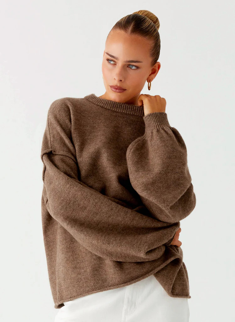 Jack Oversized Knit Sweater - Tan Marle | Peppermayo (Global)