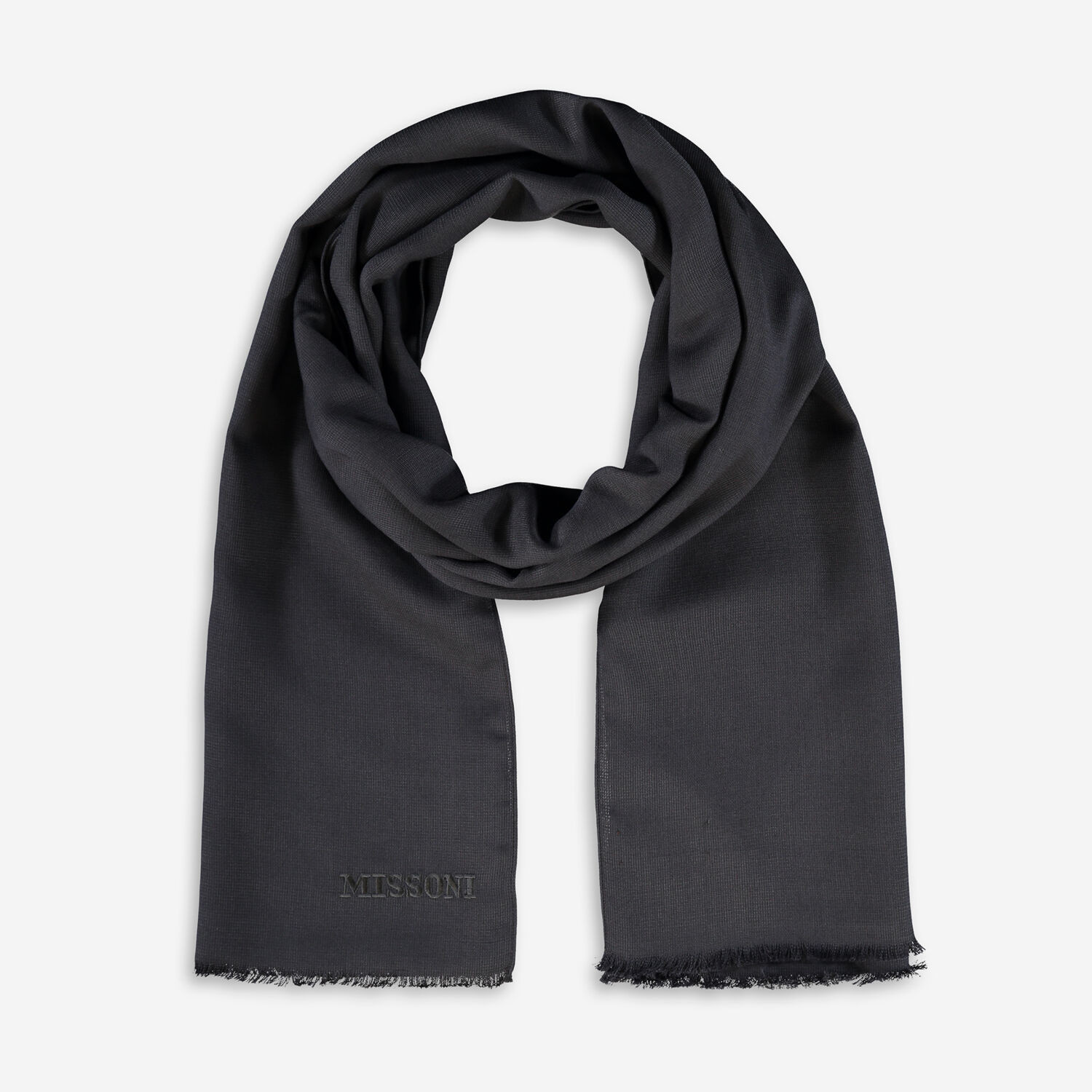 Grey Wool Blend Scarf | TK Maxx