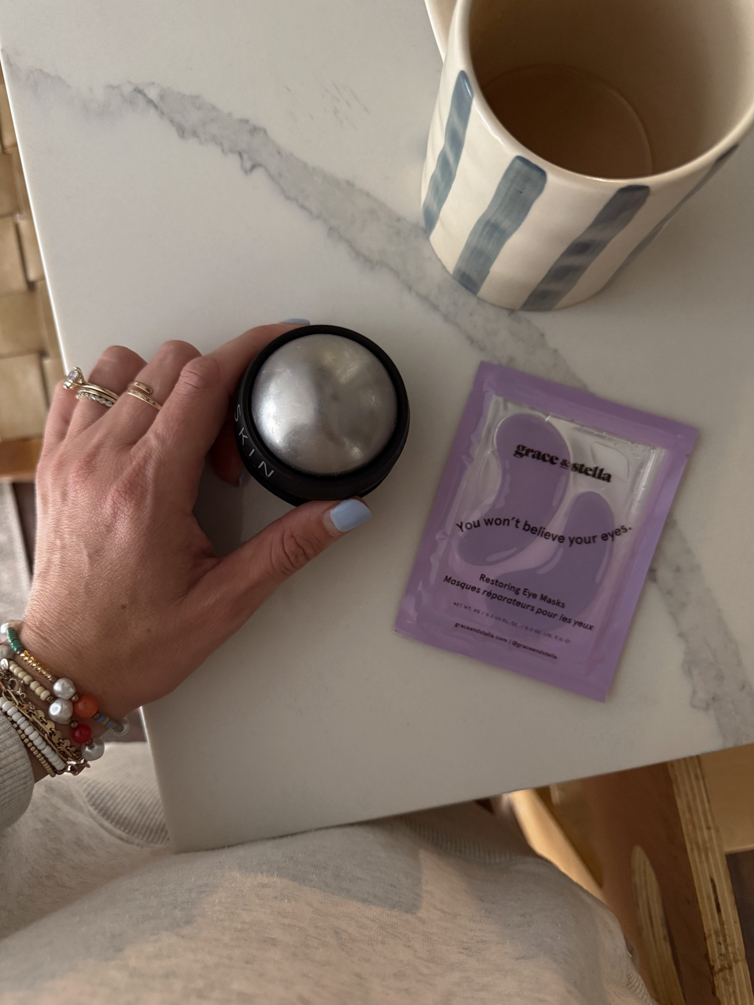 THE ice roller — this one is a game changer. And I really do feel a difference with these eye patches. 

#LTKBaby #LTKFamily #LTKBeauty