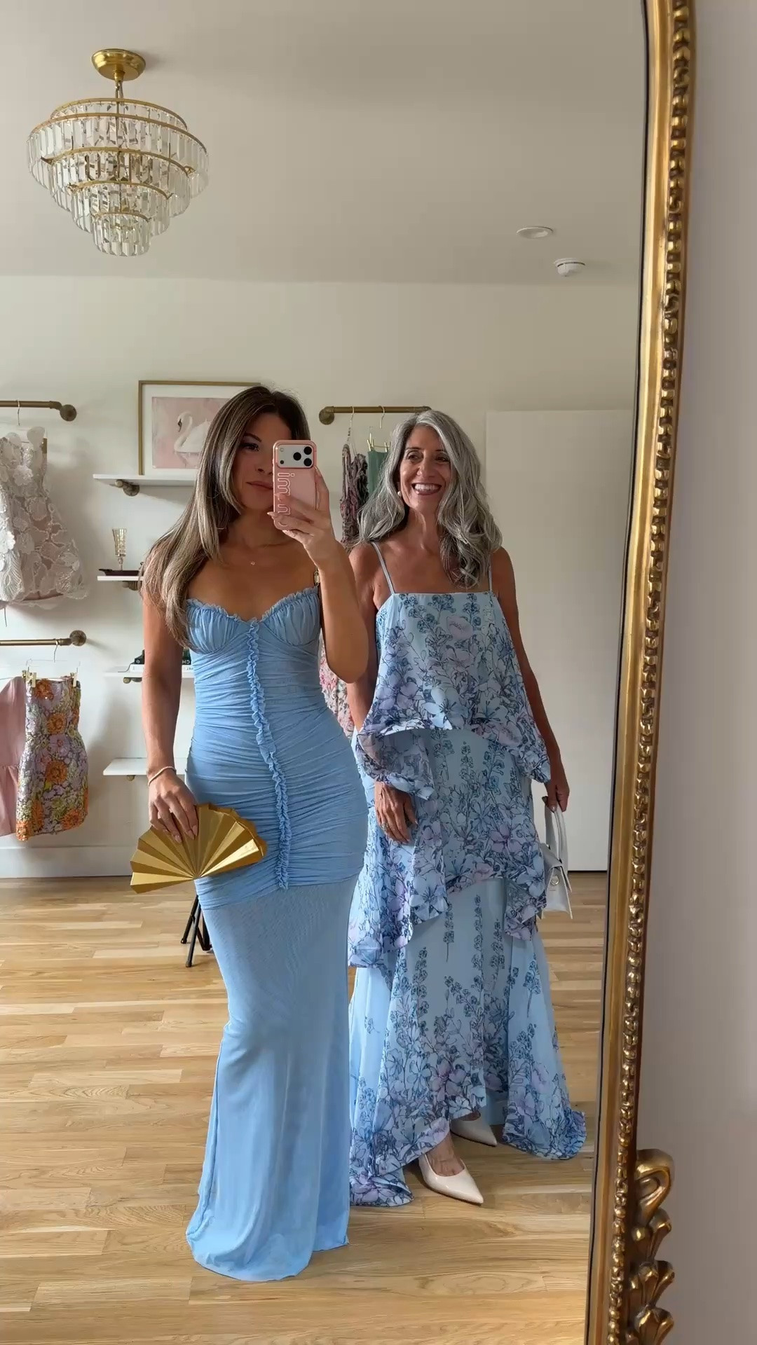 light blue ruched maxi with a sweetheart neckline and ruffled center seam detail, light blue floral maxi with tiered ruffle detail mom and me formal wedding guest and mother of the bride dresses 💍

revolve code: tulip

I’m 5’4” and wear a size small/2 

mom is 5’4” and wears a medium/6

fall wedding guest dresses, wedding guest dresses, cocktail dresses, semi-formal dresses, black tie wedding guest dresses, destination wedding guest dresses, garden party dresses, wedding guest outfit ideas, mom & me outfits, mom & me dresses, matching outfits, mother daughter outfits, family photo outfits, wedding guest dresses, mother of the bride, mother of the groom, wedding guest outfit ideas

#LTKootd #LTKWedding #LTKgrwm