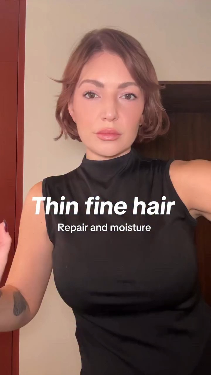 Attn ‼️ add this to your thin fine hair routine for denser hair!