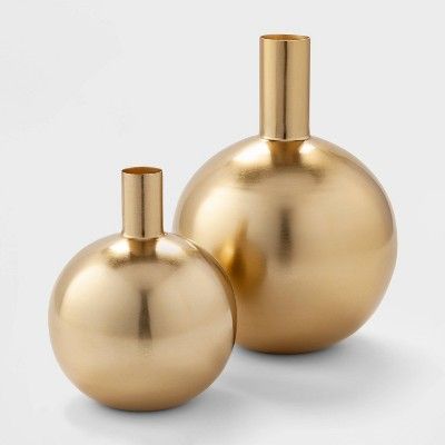 Decorative Brass Vase Gold - Project 62™ | Target