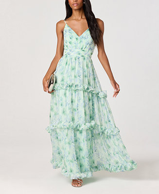 ASTR the Label Women's Ayanna Ruffle Tiered Dress - Macy's | Macy's