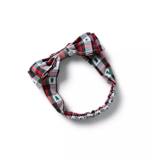 Baby Holiday Tartan Bow Soft Headband | Janie and Jack