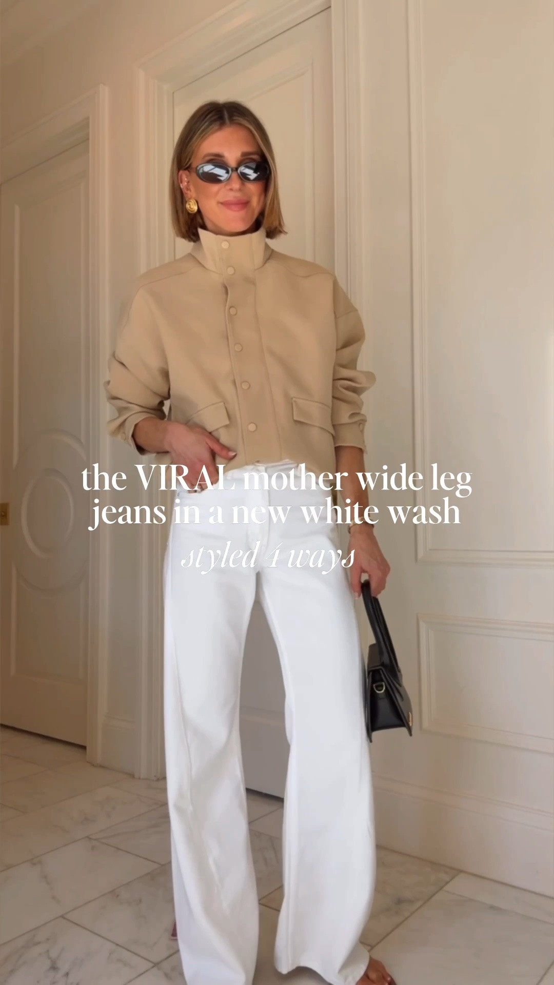 Styling these wide leg jeans for summer/pre fall