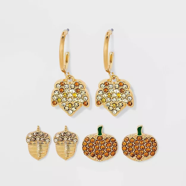 SUGARFIX by BaubleBar 'Good Harvest' Statement Earrings - Orange | Target