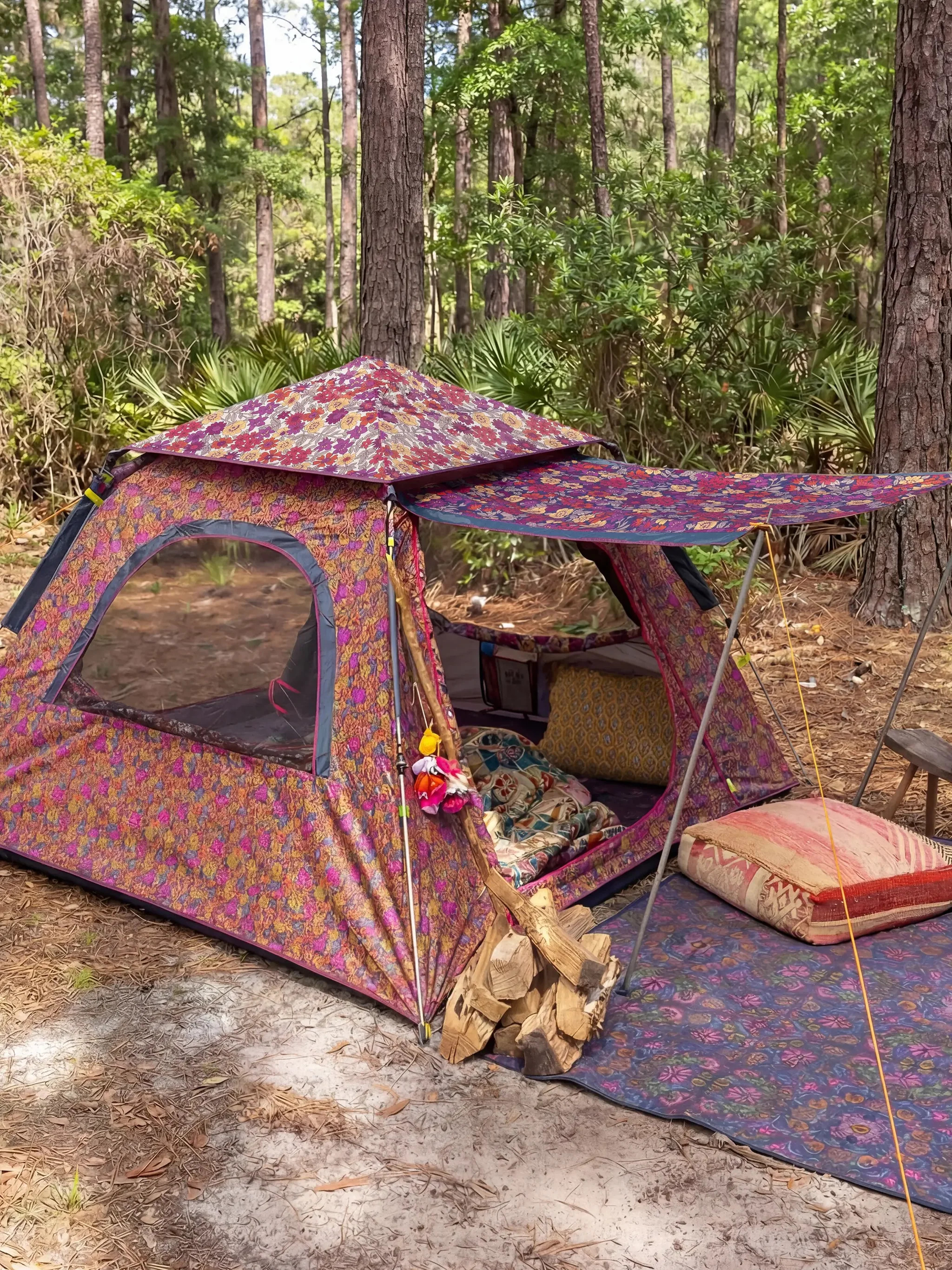 Live Happy Camping Tent | Natural Life