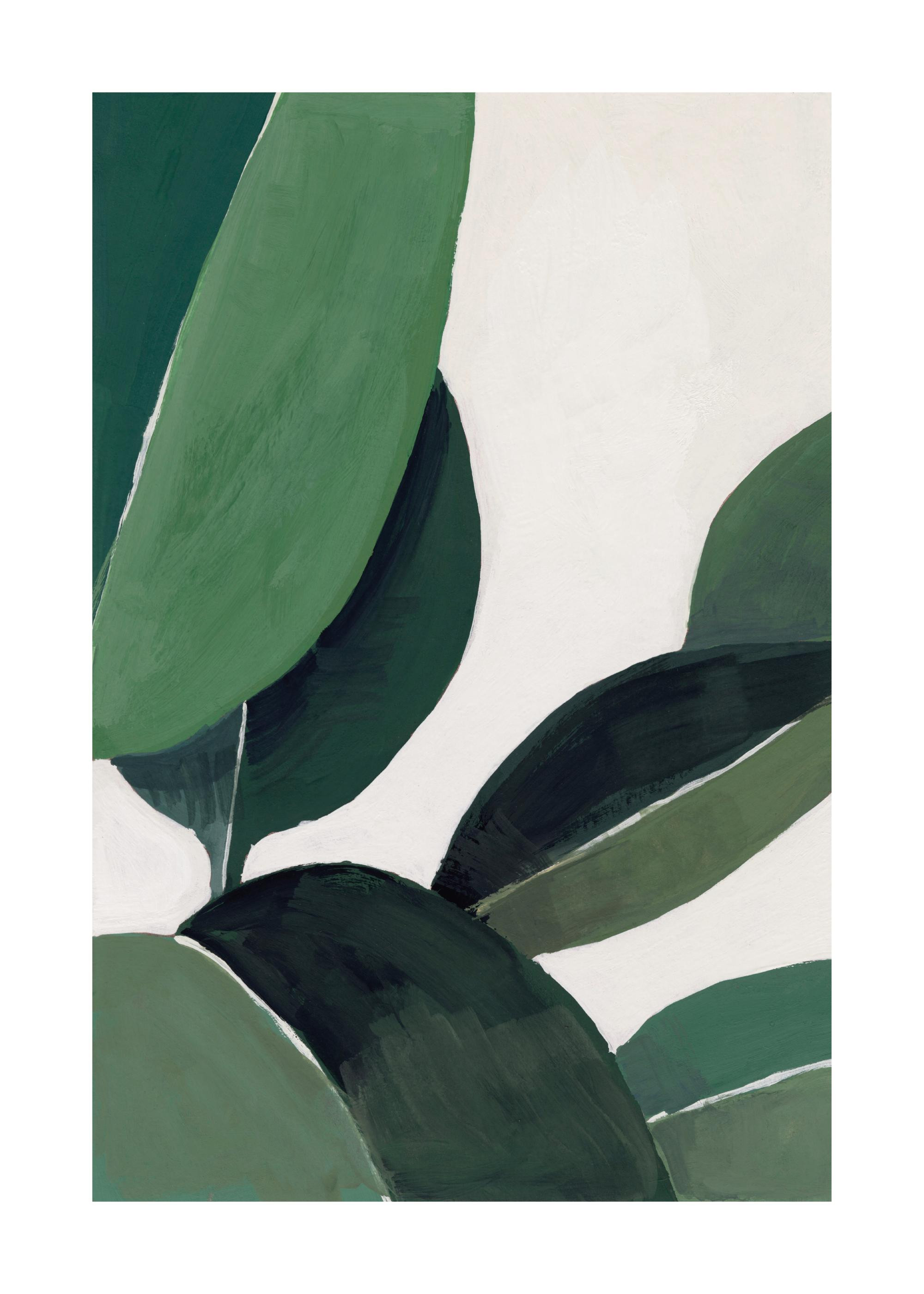 Gouache Leaves Print | Desenio