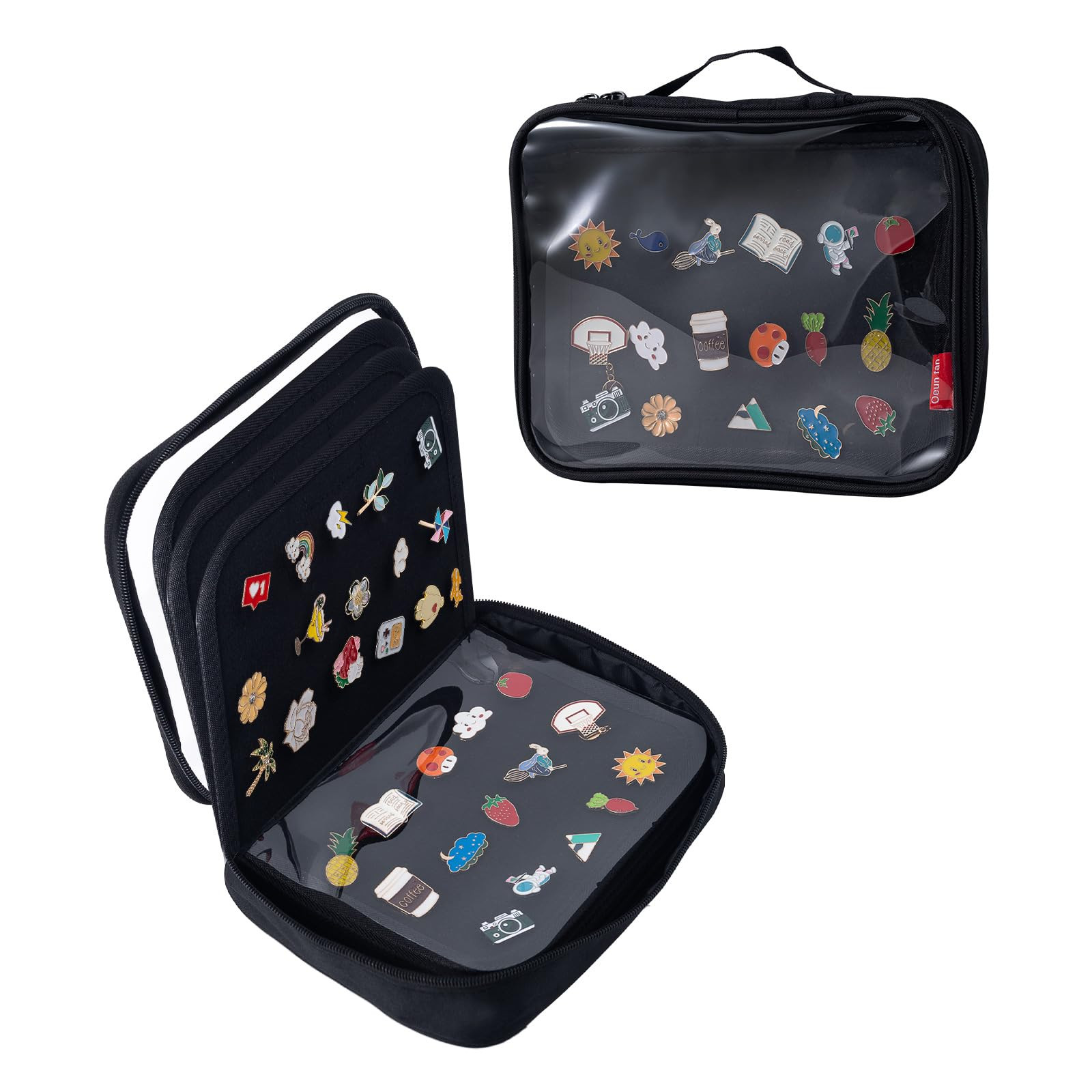 Enamel Pin Display Book, Small Collections Or Travel Pin Trading Book, Pin Collector Display Bag,6-Page Lapel Pin Display Board,For Sports Pins,Memorial Pins, Pin Display Case (Black) | Amazon (US)