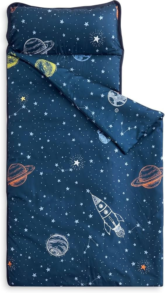 Wake In Cloud - Toddler Nap Mat with Pillow and Blanket, for Kids Boys Ages 3 Plus in Kindergarte... | Amazon (US)