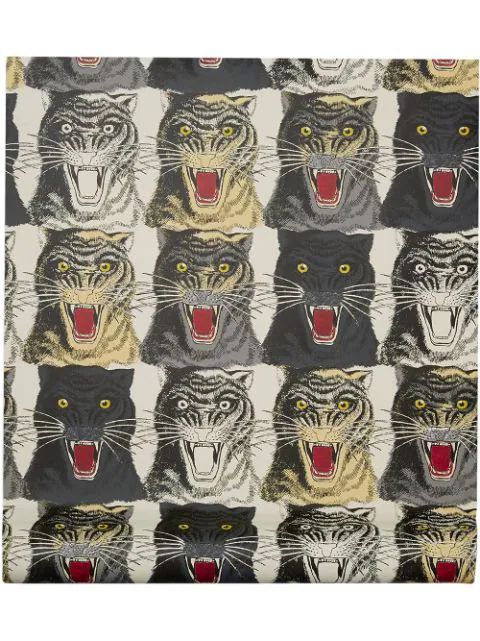 tiger face print wallpaper | Farfetch (US)