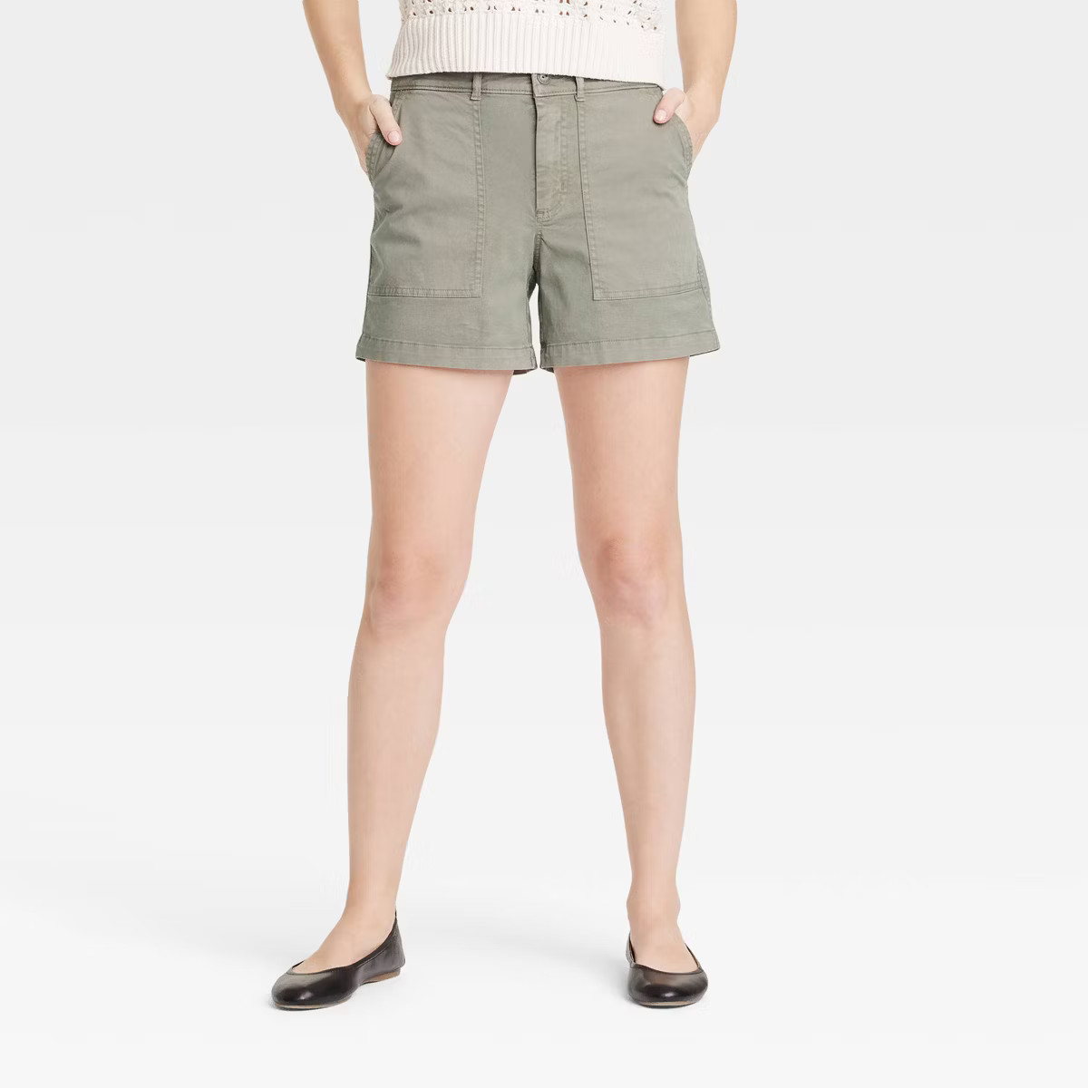 Women's Mid-Rise Utility Trouser Shorts - Universal Thread™ | Target