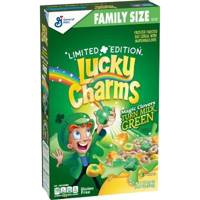 Lucky Charms Saint Patrick's Day Family Size Cereal - 18.6 oz | Target