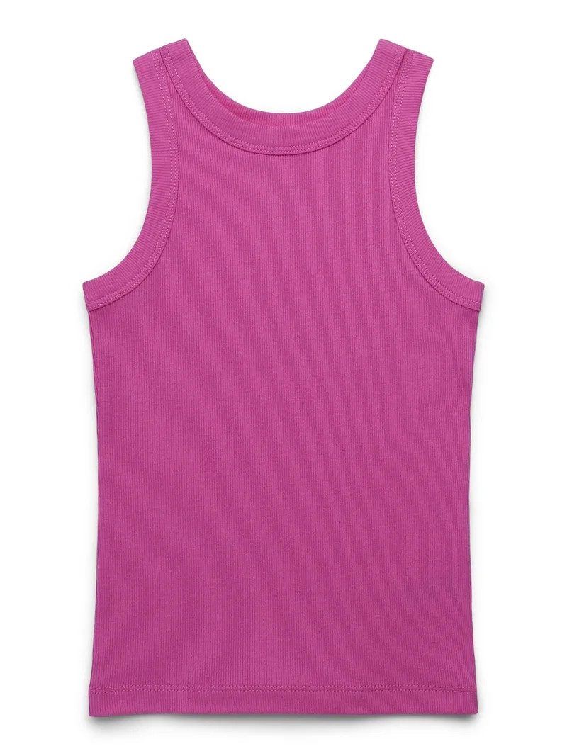 Wonder Nation Girls Kid Tough Ribbed Tank Top, Sizes 4-18 & Plus | Walmart (US)