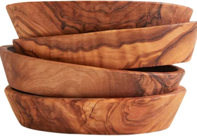 Verve CULTURE Italian Olivewood Aperitivo Bowls, Made in Italy, Set of 4 | Amazon (US)