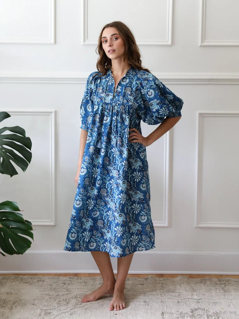 Shop Mille - Saffron Dress in French Blue | Mille