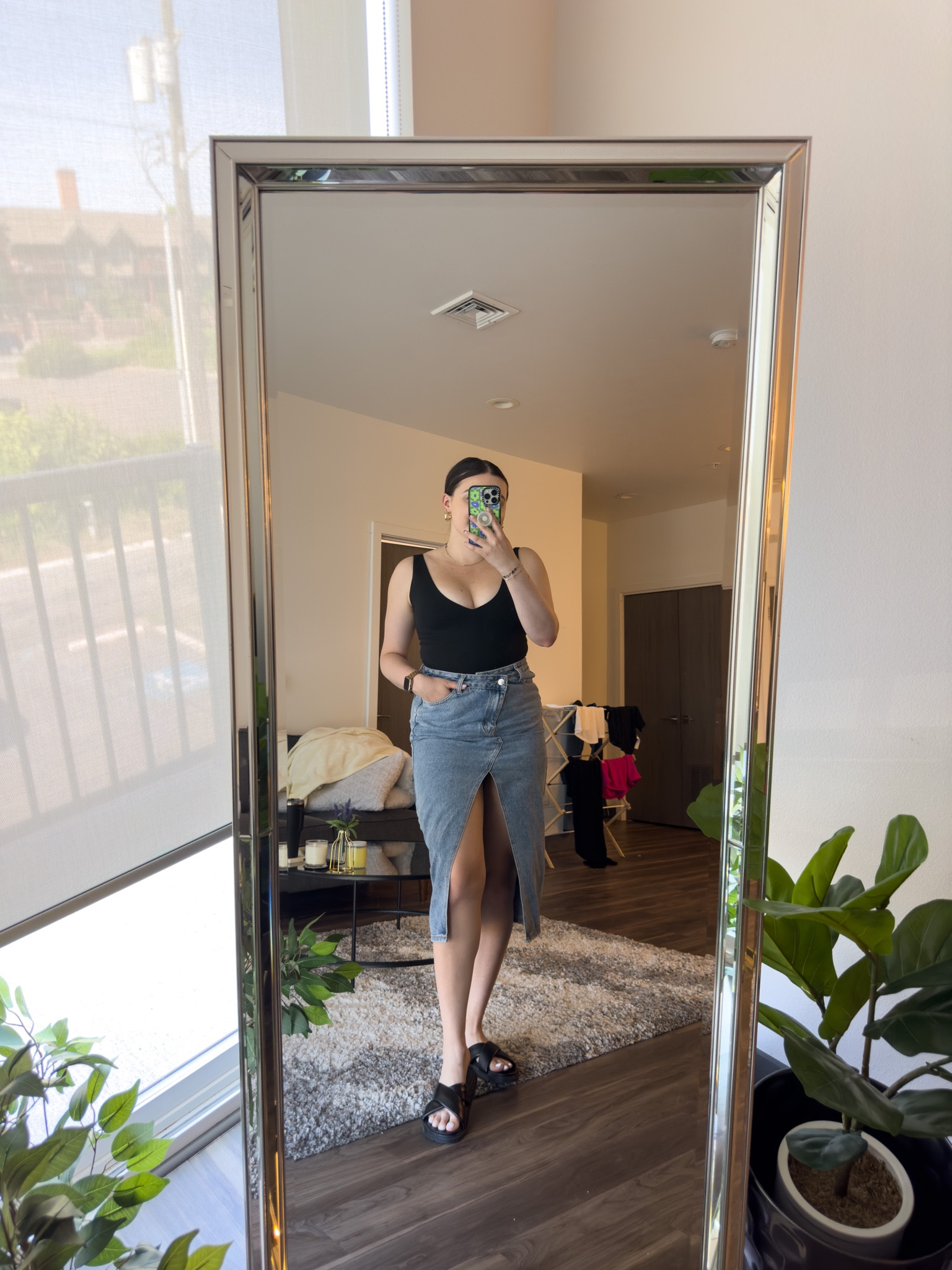 Casual outfit of the day! Perfect for the market or an afternoon out. 

I’m wearing a M bodysuit, size L skirt and size 9 sandals 

#LTKunder100 #LTKstyletip #LTKSeasonal