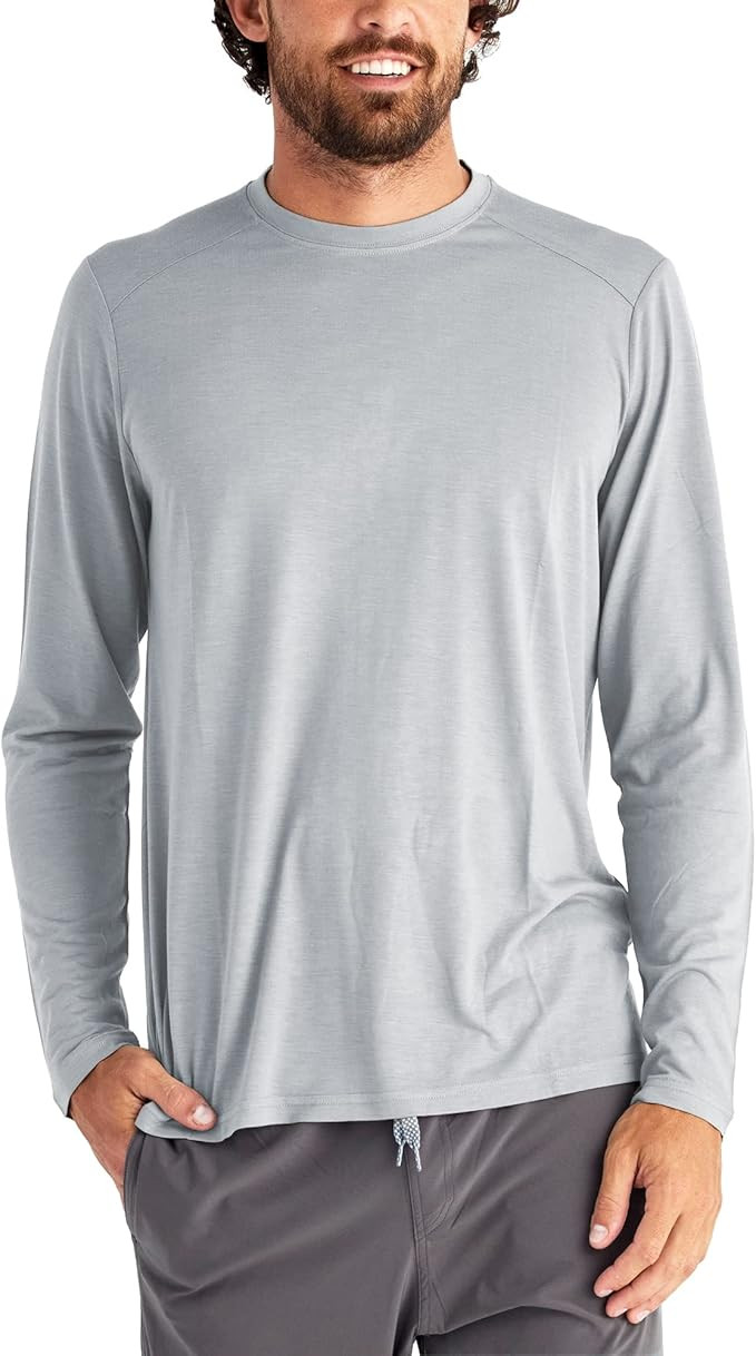 Free Fly Men's Bamboo Lightweight Long Sleeve Shirt - Quick Dry, Breathable Outdoor Shirt with Su... | Amazon (US)