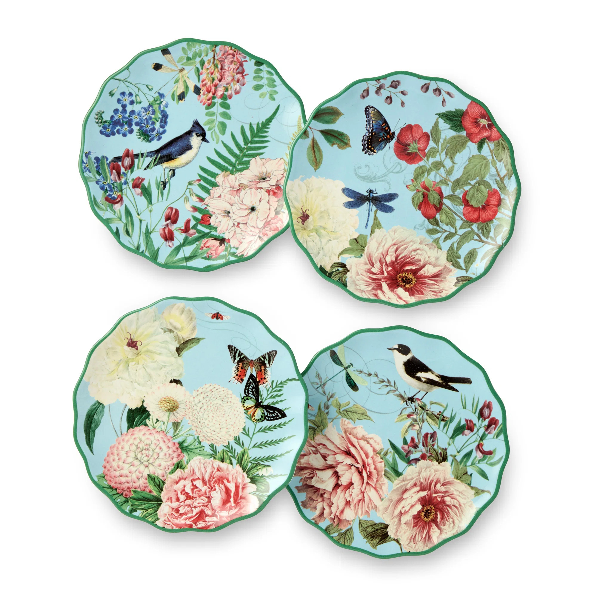 Flora Set of 4 Canape Plates 6in | Wayfair North America