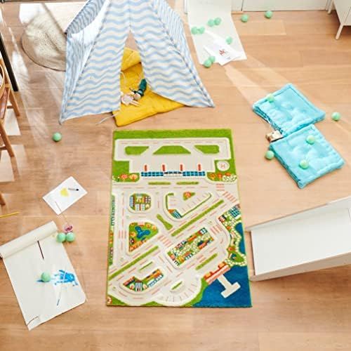 IVI 3D Play Carpets Mini City 59" L x 39" W Educational Toddler Car Mat Rug for Bedroom, Kids Den... | Amazon (US)