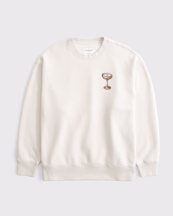 Women's Espresso Martini Graphic Vintage Sunday Crew | Women's Tops | Abercrombie.com | Abercrombie & Fitch (US)