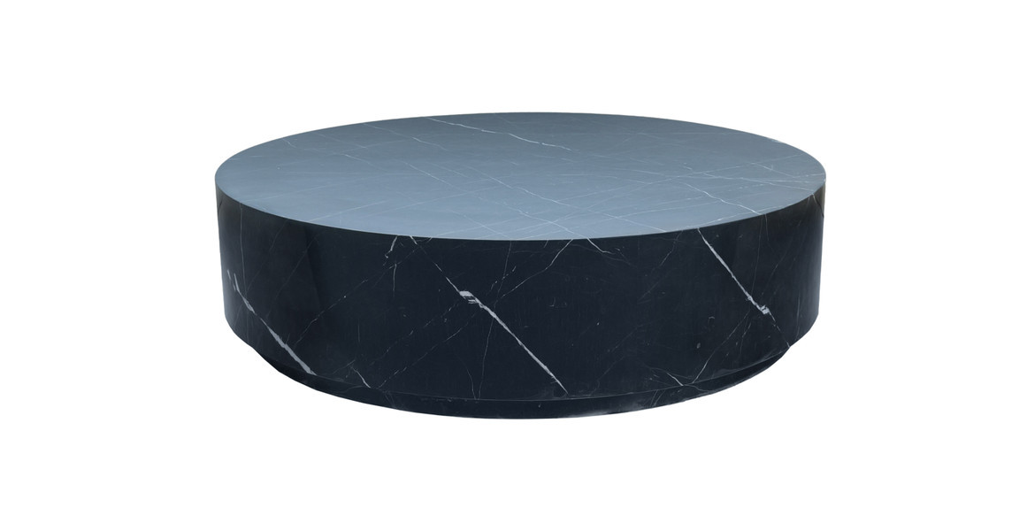 Rotondo Marble Round Minimalist Coffee Table | Manhattan Home Design