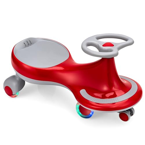FIREFLOWERY Wiggle Car-Ride on Toy, No Batteries, Gears or Pedals, Uses Twist, Swivel, Wiggle Car with LED Flashing Wheels, Kids Swivel Car for Boys and Girls 3 Year and UP | Amazon (US)