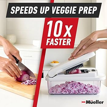 Mueller The Real Original Pro Chopper since 2013 Vegetable Chopper Mandoline Slicer, 8 Blade Food... | Amazon (US)