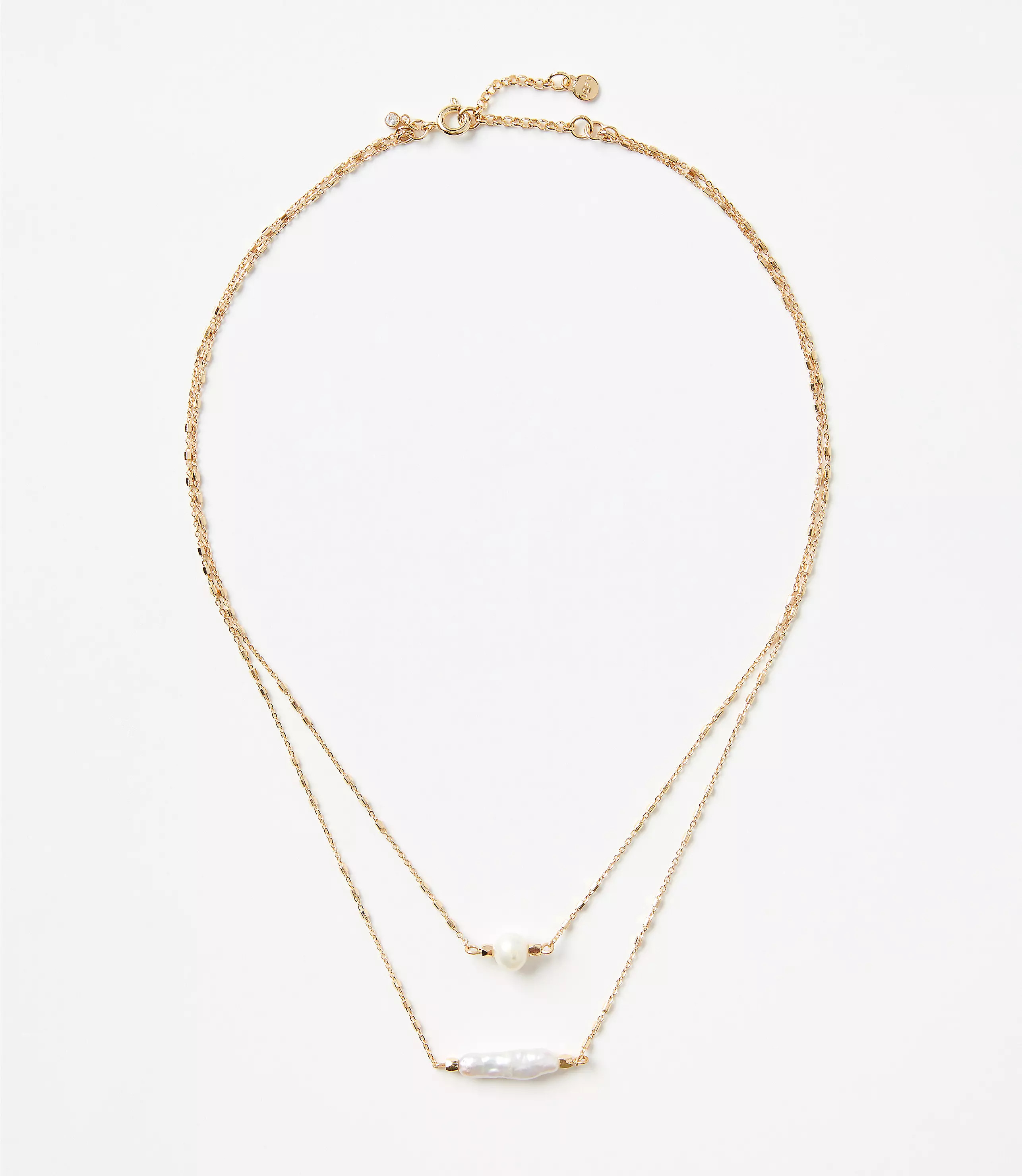 Pearlized Layered Necklace | LOFT