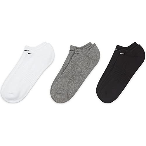 Nike Everyday Cushion No Show Socks, Unisex Nike Socks with Sweat-Wicking Technology (Pack of 3 Pairs of Socks), Multicolor - Color, X | Amazon (US)