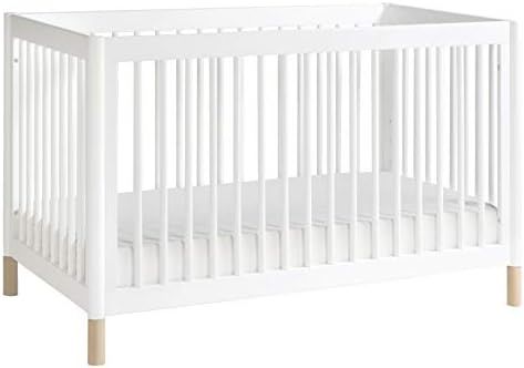 babyletto Gelato 4-in-1 Convertible Crib with Toddler Bed Conversion in White / Washed Natural, G... | Amazon (US)