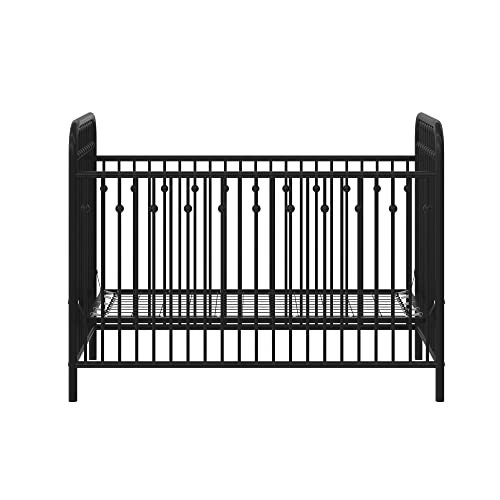 Little Seeds Monarch Hill Ivy Metal Baby Crib, Black | Amazon (US)