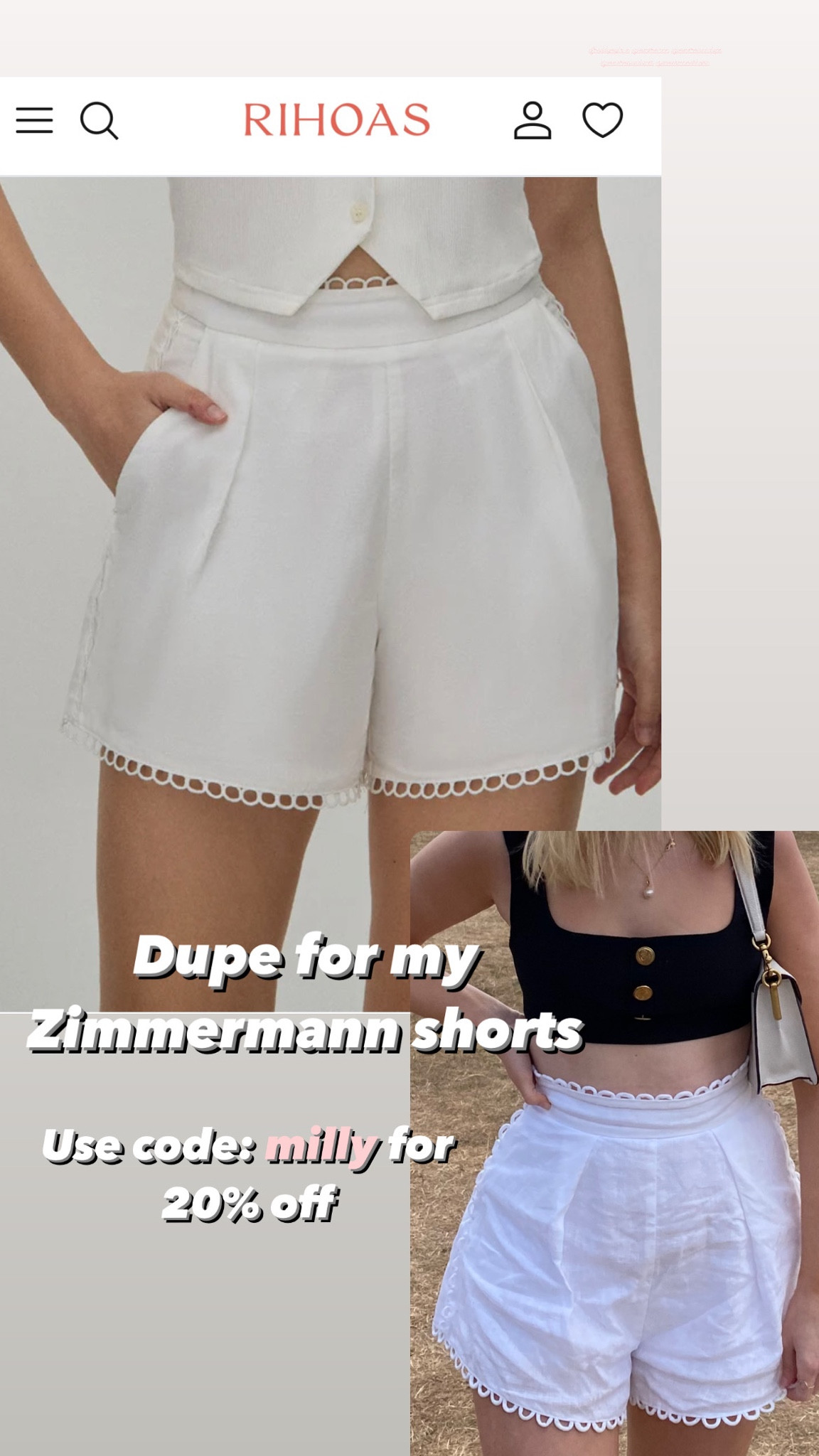 Zimmermann shorts dupe 



#LTKaustralia #LTKSeasonal #LTKfindsunder50