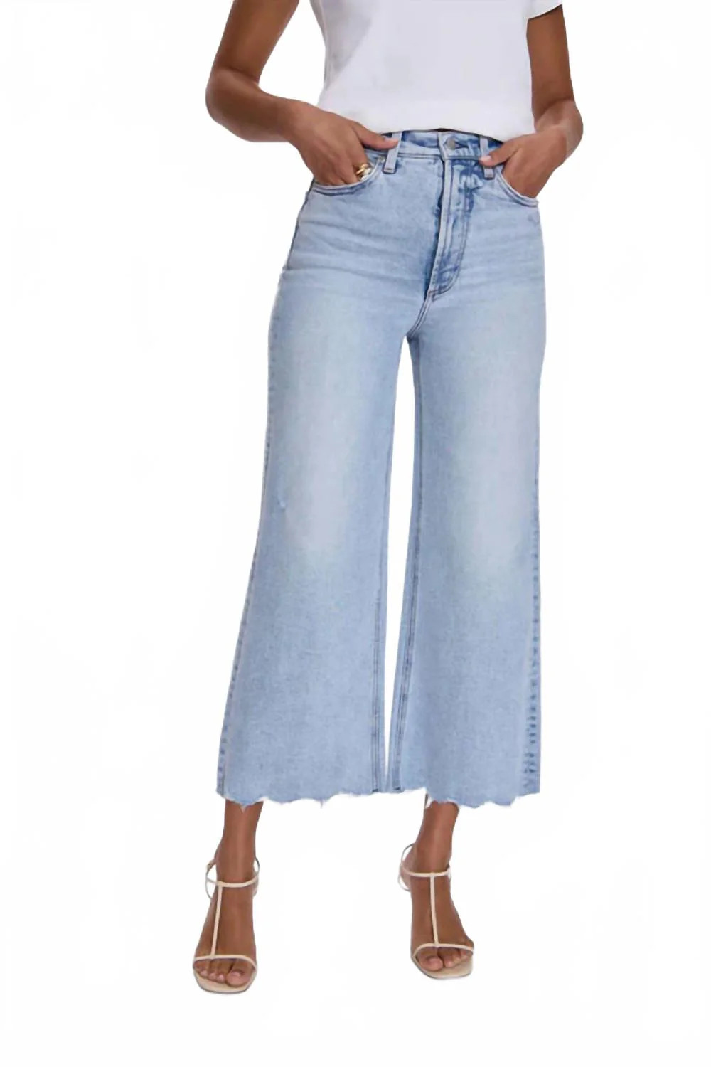 Lana Wide Leg Jeans In Sun-Kissed Vintage | Shop Simon