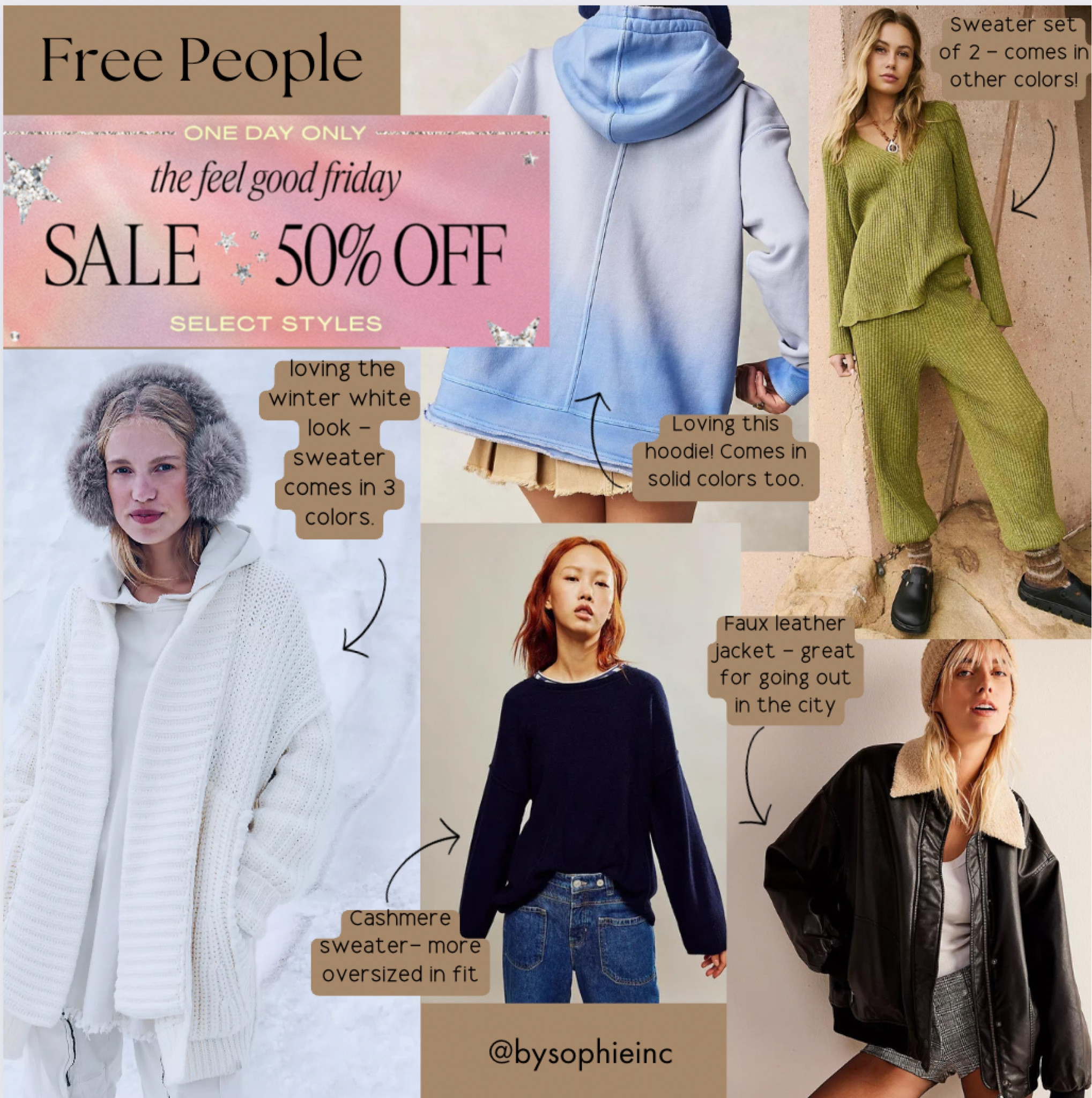 50% off at free people… yes please!!! Linked are my favorite finds on the sale for the fall/winter ♥️

#LTKsalealert #LTKCyberWeek #LTKSeasonal
