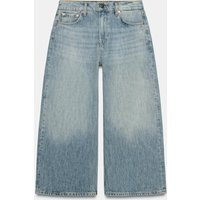 Zara - Zw Collection Mid-Rise Culotte Jeans - Light Blue - 25 (Us 0) - Woman | Zara US