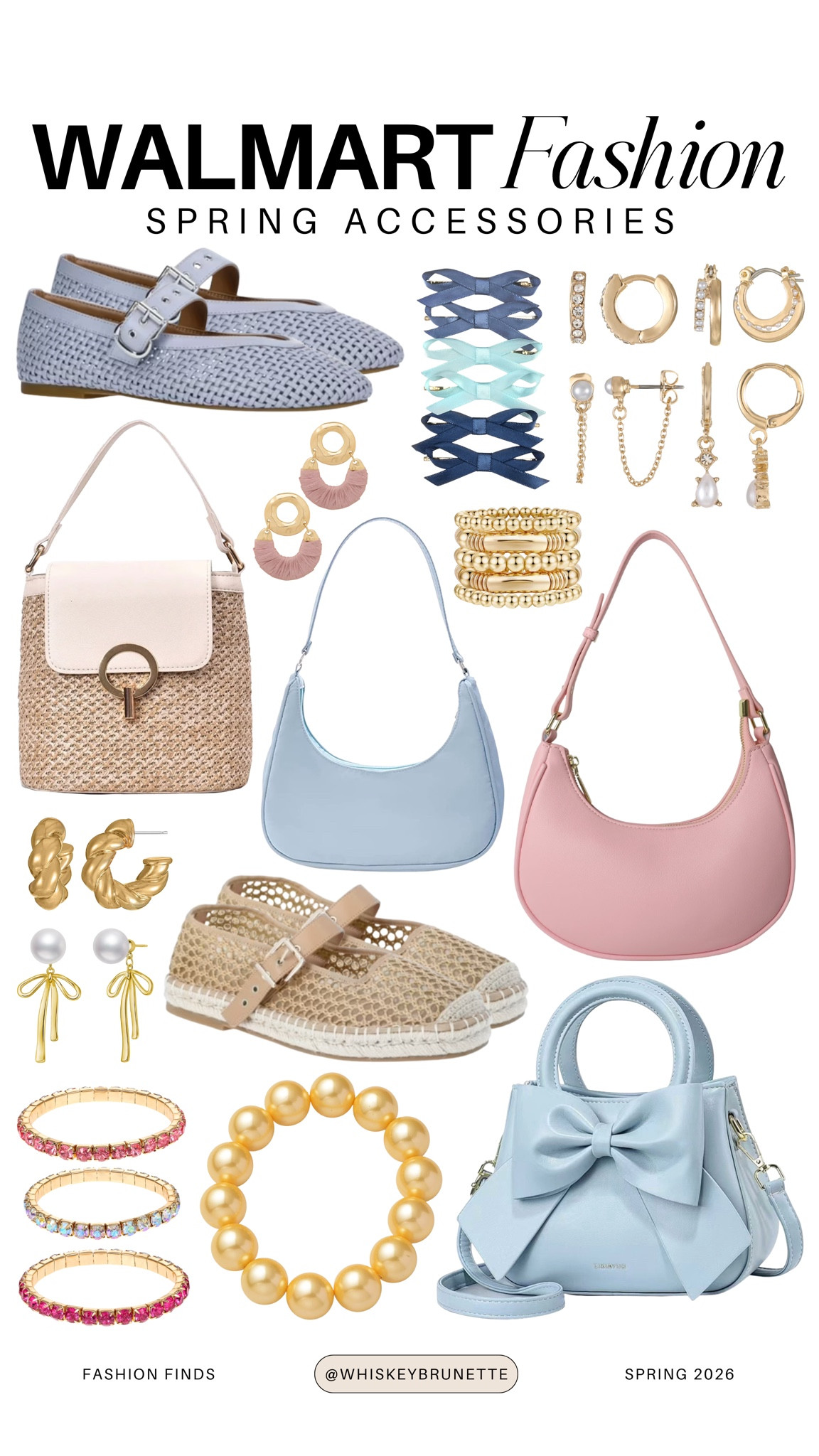 Walmart spring shoes and accessories

oversized sunglasses for spring outfits
straw crossbody bags and totes
lightweight silk scarves
dainty layered gold jewelry
colorful claw clips and hair bows
neutral baseball caps
woven belts and waist accessories
pastel statement earrings
minimalist watches and bracelets
spring ready canvas sneakers

#LTKSeasonal #LTKSaleAlert