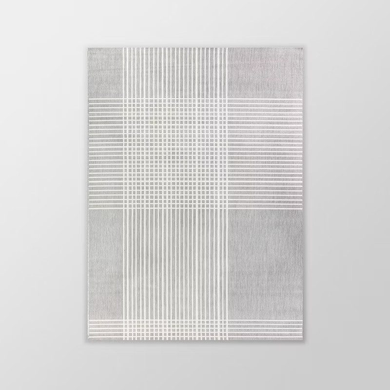 Plaid Outdoor Rug Gray - Project 62™ | Target