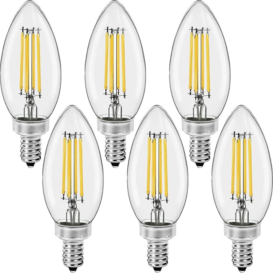 Great Eagle Lighting Corporation Candelabra B11 LED 3000K Soft White Light Bulbs 60W 500 Lumens, ... | Amazon (US)